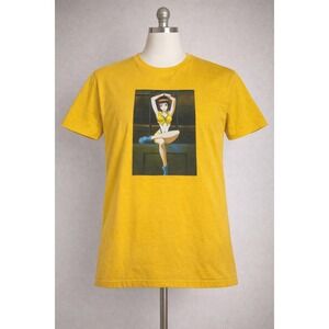 Cowboy Bebop Faye Valentine Graphic T-Shirt Yellow Mens‎ XL Anime Sunrise